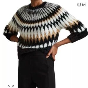 NET Reiss fuzzy sweater